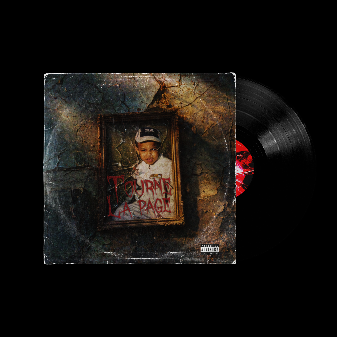 Mockup vinyle tourne la page