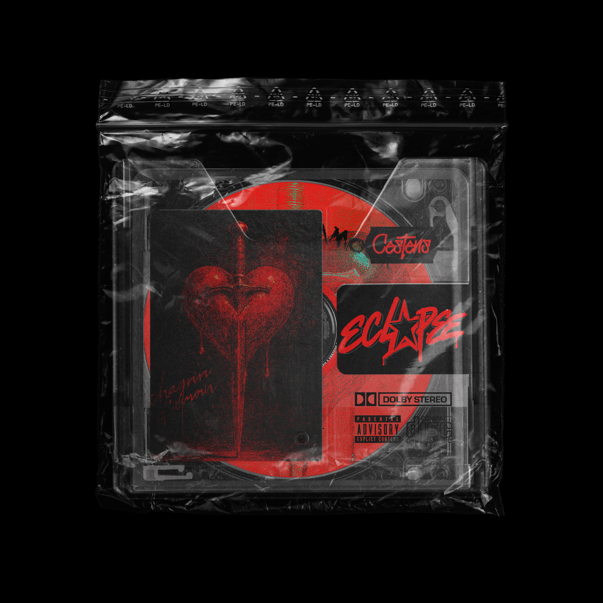 Mockup packaging chagrin d'amour