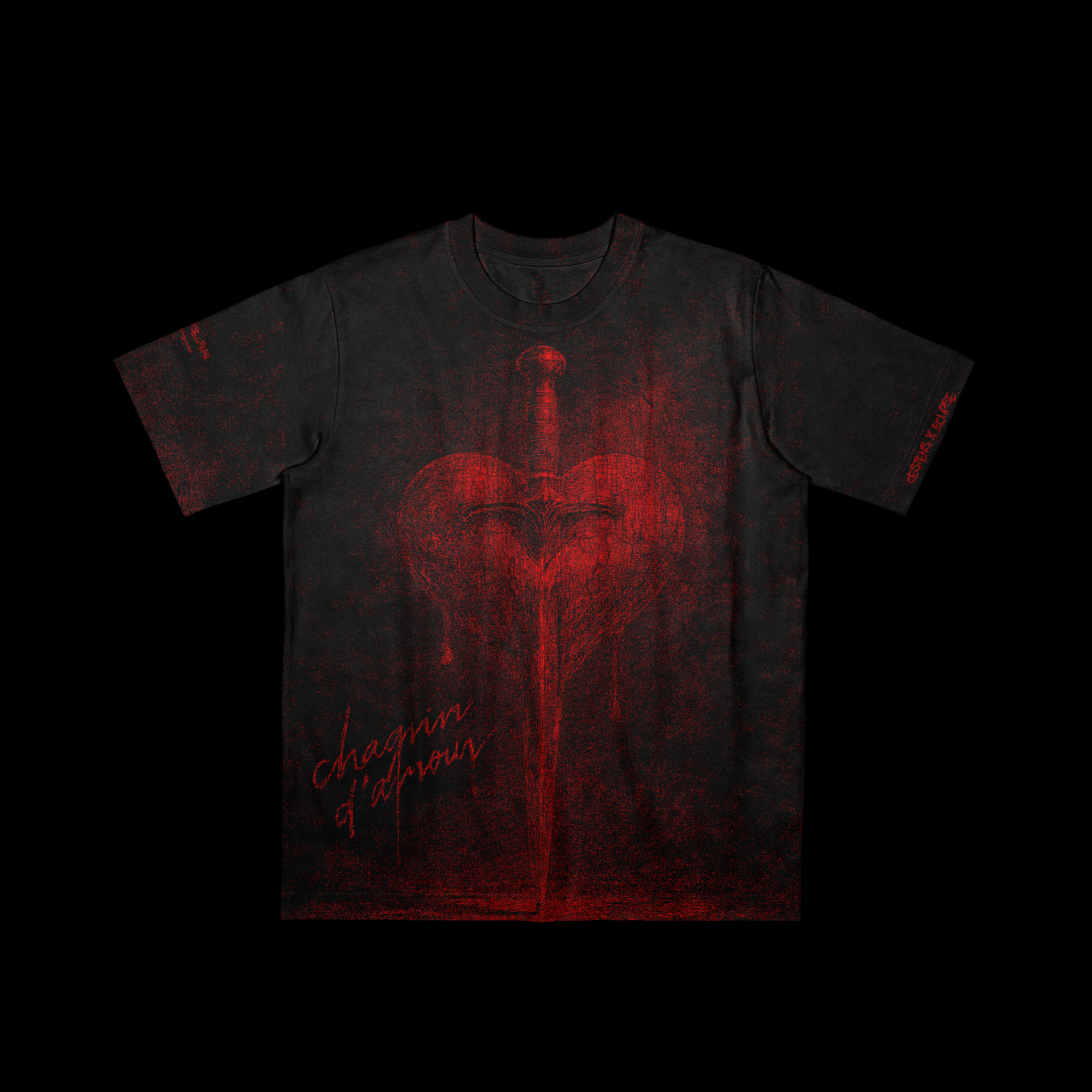 Mockup tee chagrin d'amour