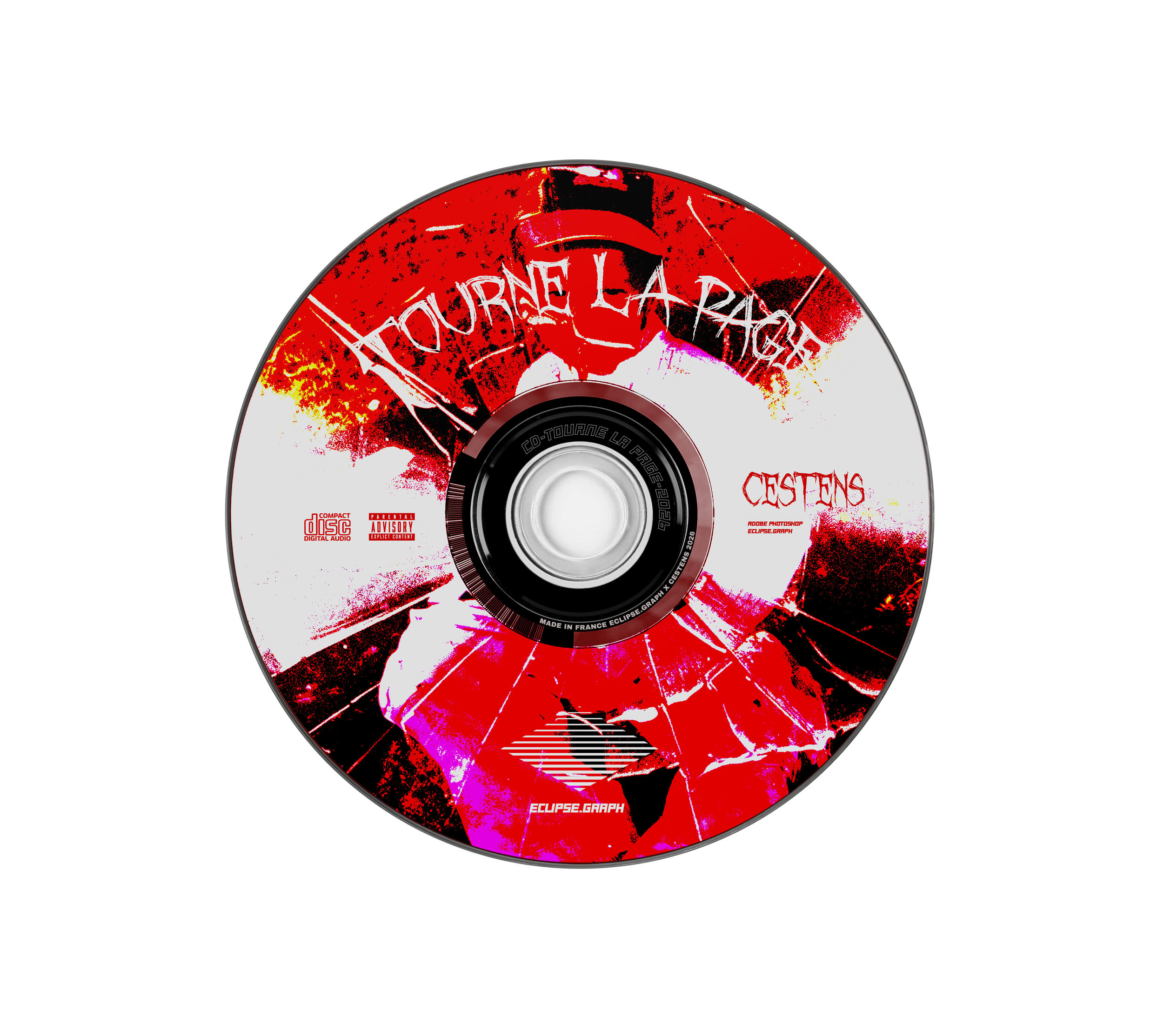 Mockup CD tourne la page