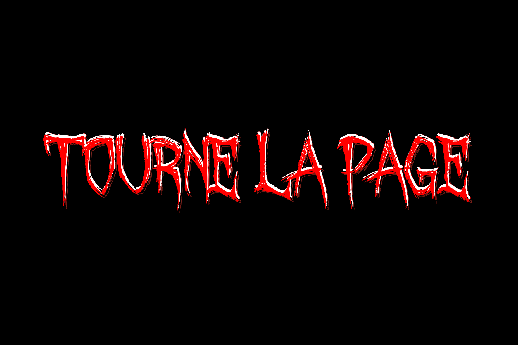 Tourne la page typo