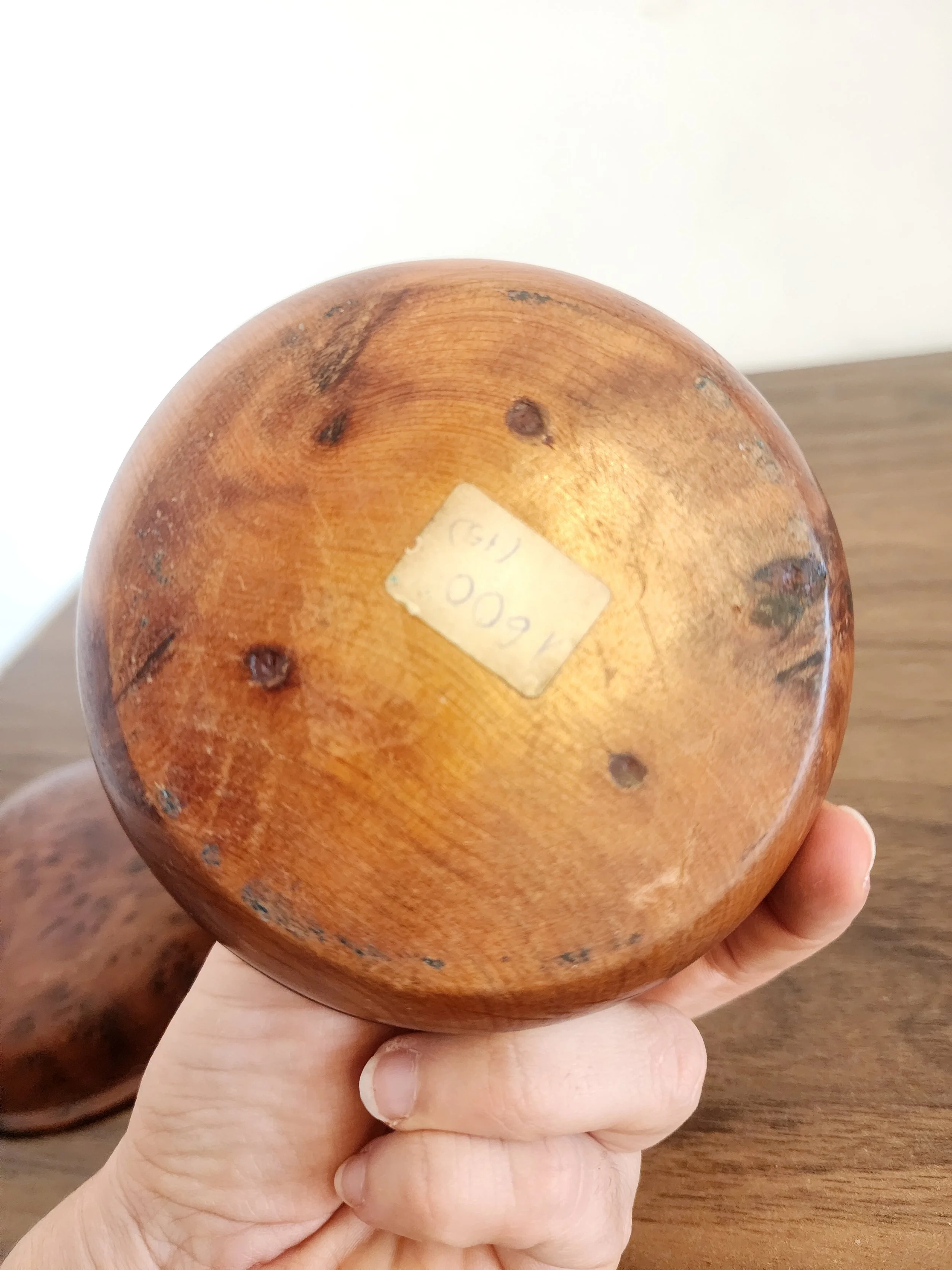 Detail of joint where lid meets base highlighting craftsmanship.