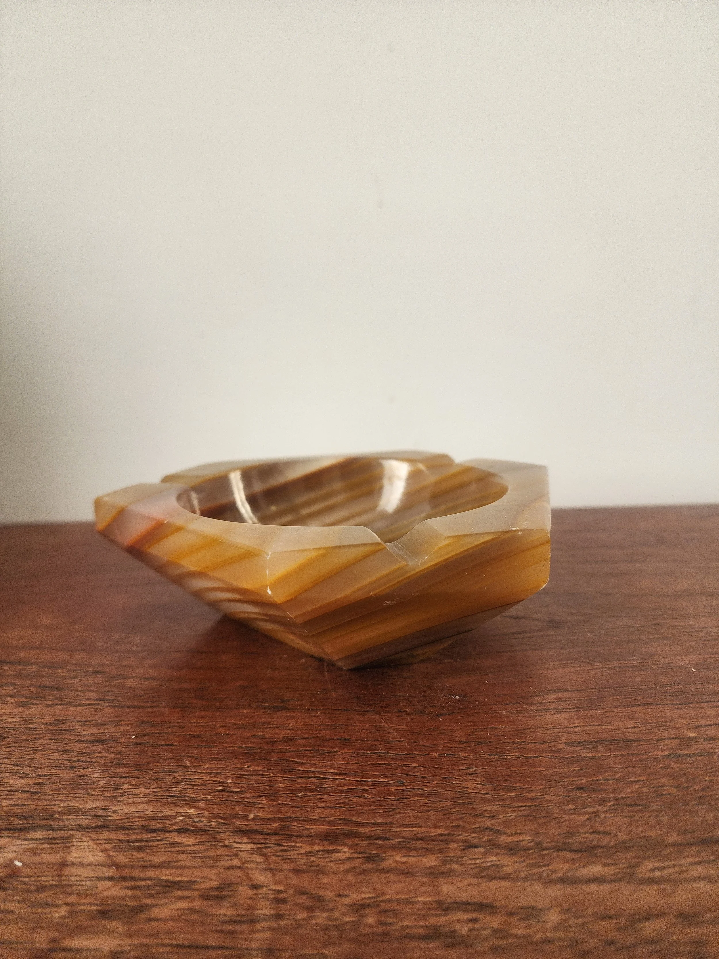 mid century style onyx decorative ashtray