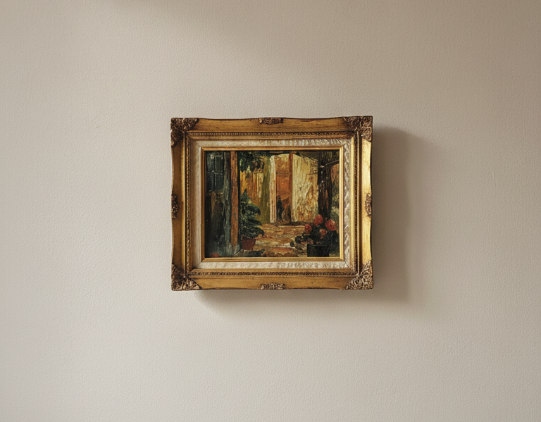 Vintage Framed Oil Painting