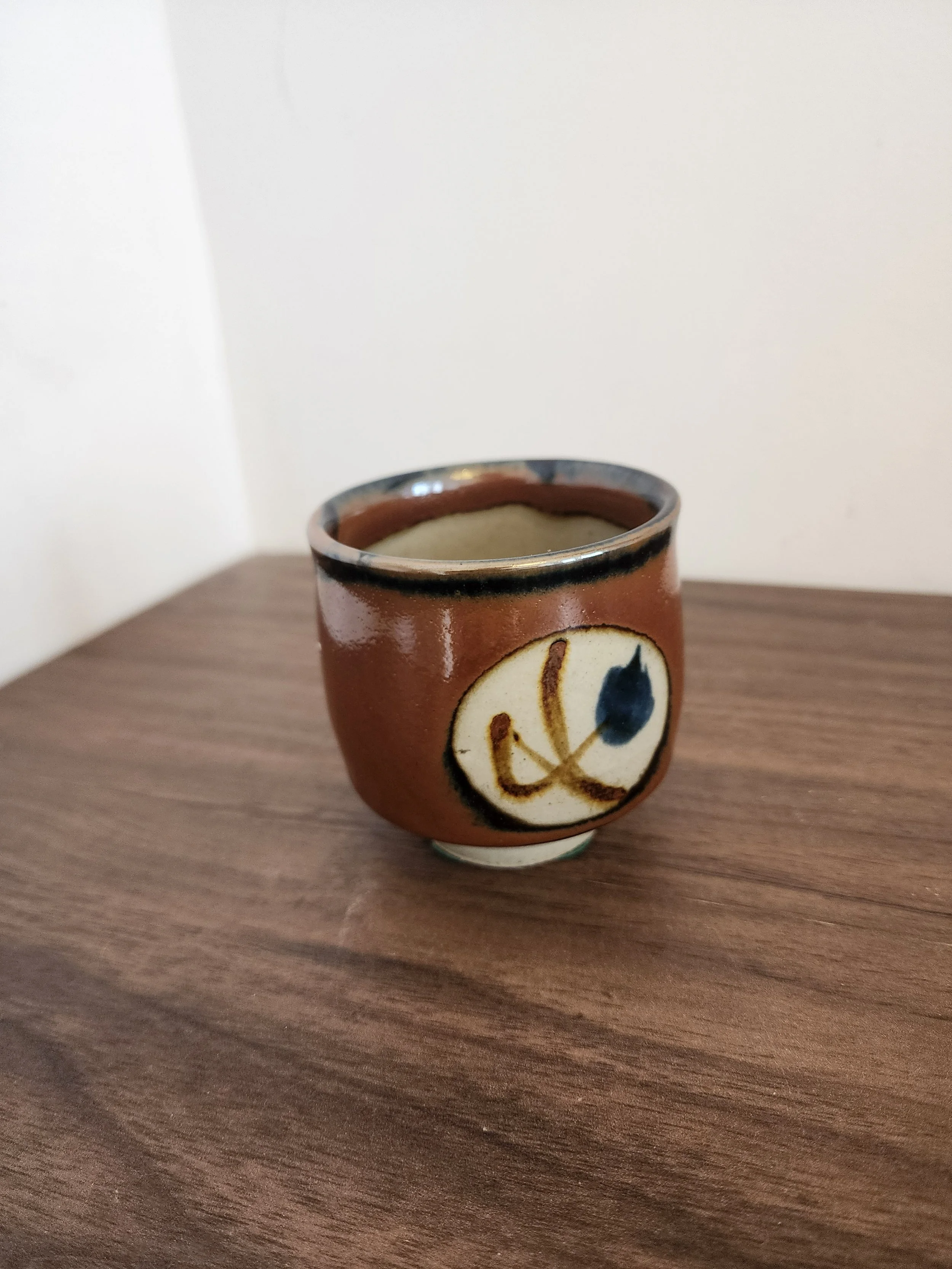 Overhead view showing interior glaze and handmade texture.