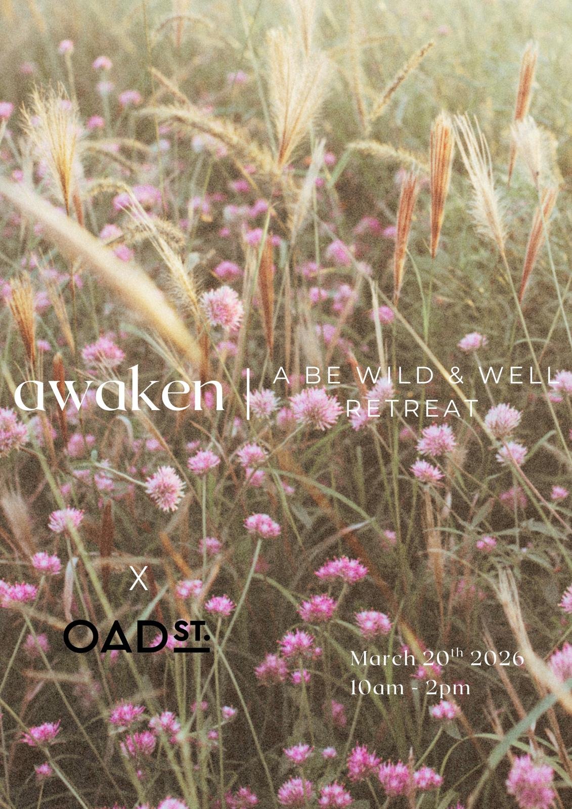 retreat poster in March 2026 in Kent wildflowers