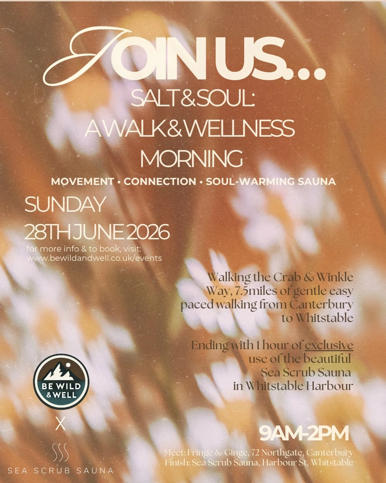 NEW DATE NOW DROPPED - SUNDAY 28th JUNE! 

You asked - I delivered 🙌☀️

Sunday morning plans: 7.5 miles of fresh air, a massive dose of Vitamin Sea, and the best post-walk reward in Kent. 🌊🔥

If you&rsquo;re looking to shake up your weekend and me