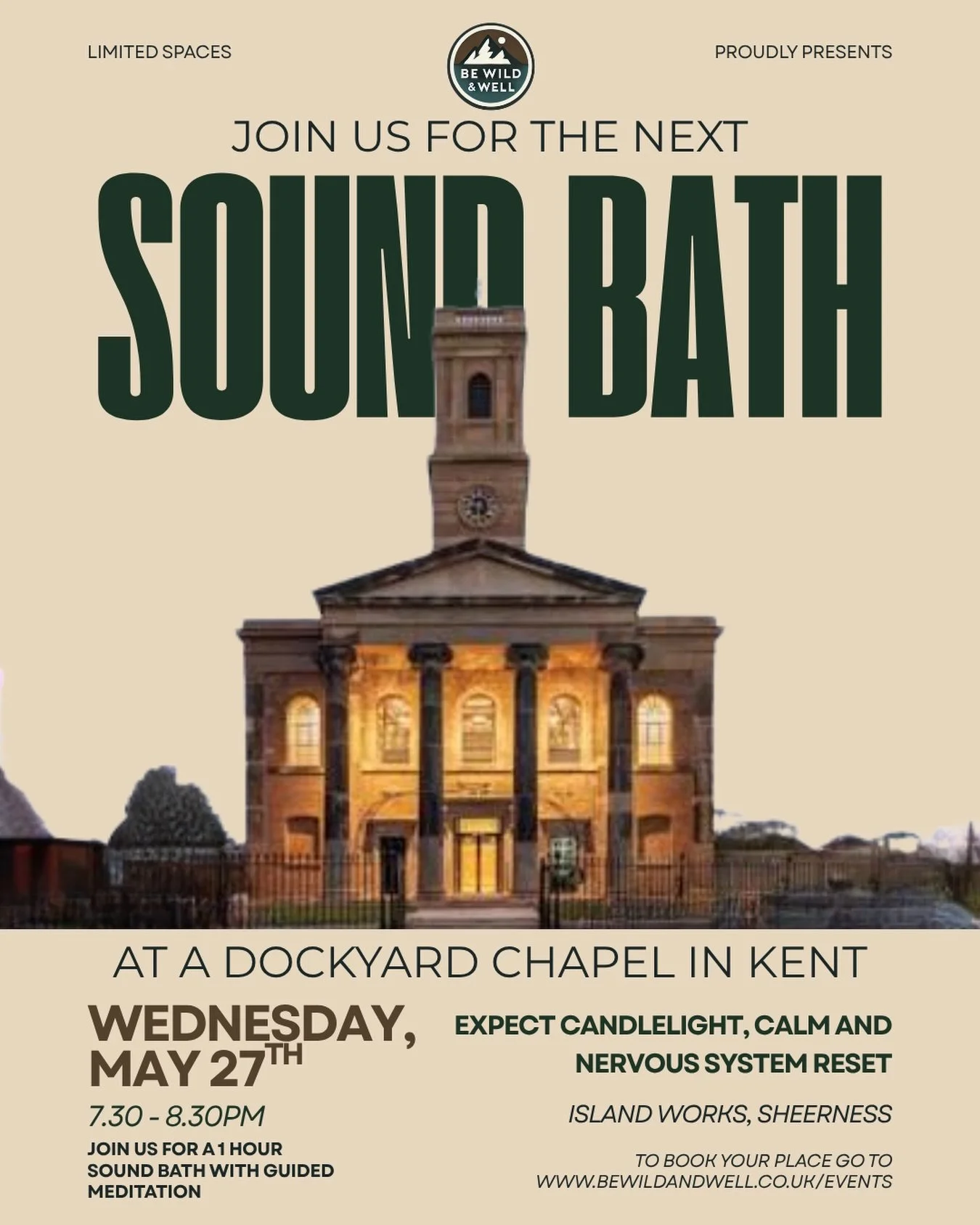 What&rsquo;s the venue in my recent reels? It&rsquo;s an old dockyard chapel in Sheerness, Kent. And I have my next sound bath coming up:

📆 Wednesday May 27th 
⏰ 7.30-8.30pm
📍 Island Works, Sheerness 
@theislandworks 

Expect candlelight, calm and