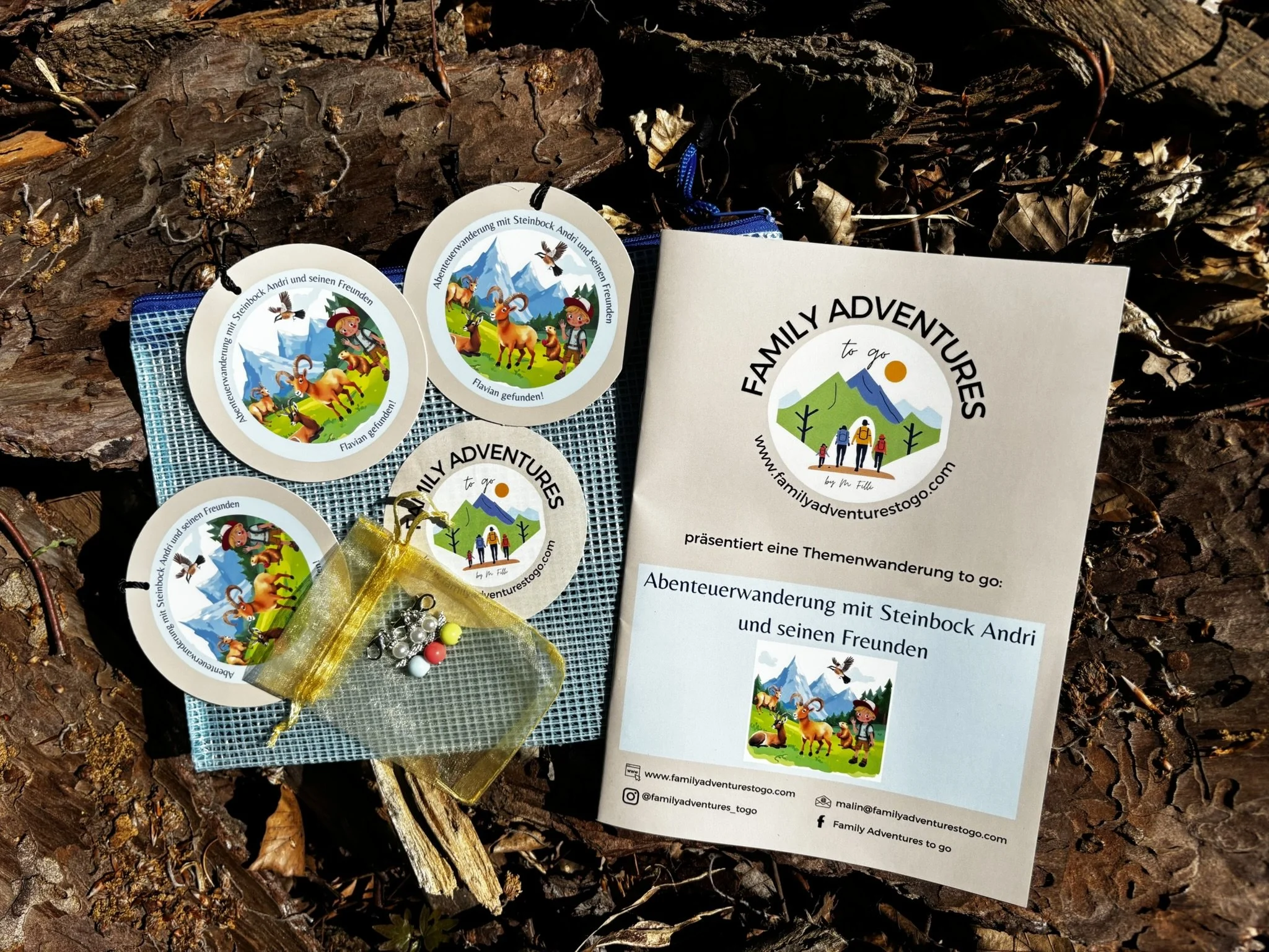 Familien-Set: Abenteuerwanderung mit Steinbock Andri und seinen Freunden