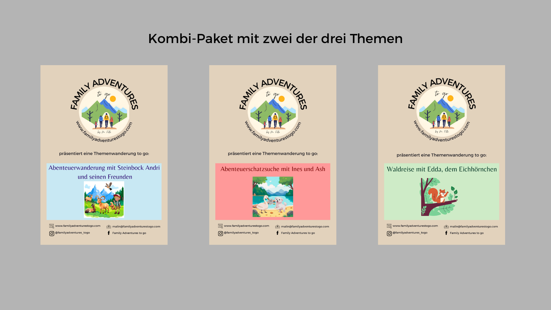 Kombi-Paket mit 2 Abenteuern - Spare CHF 5.-