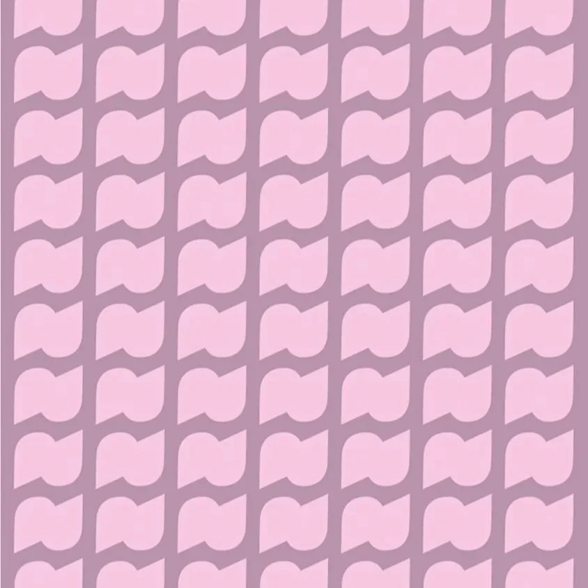 Wallpaper SUNKISSED SOUL 'Wave wonders' aubergine pink