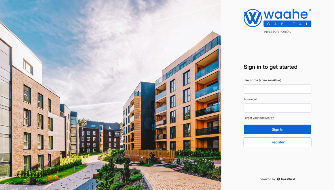 Register on Investor Portal