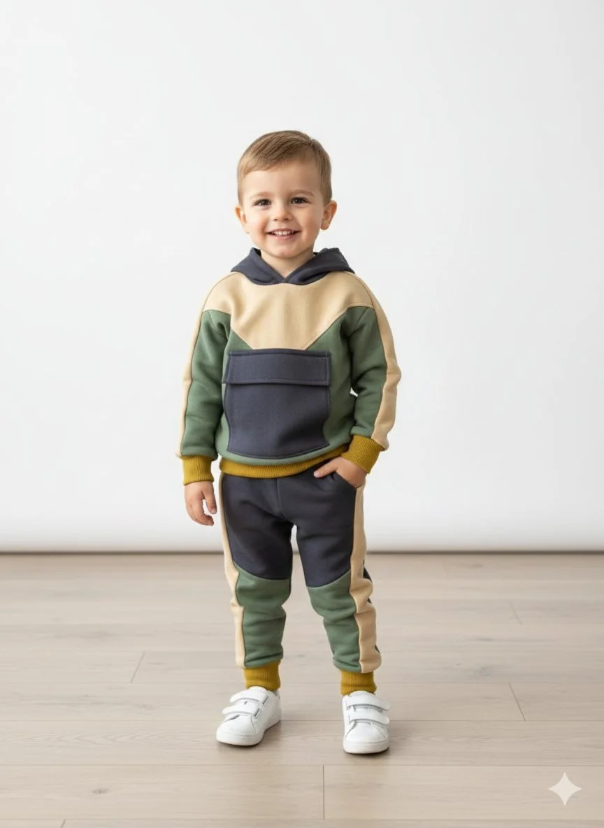 Olive Chaleur & Jules - Hoodie and Sweatpants Set