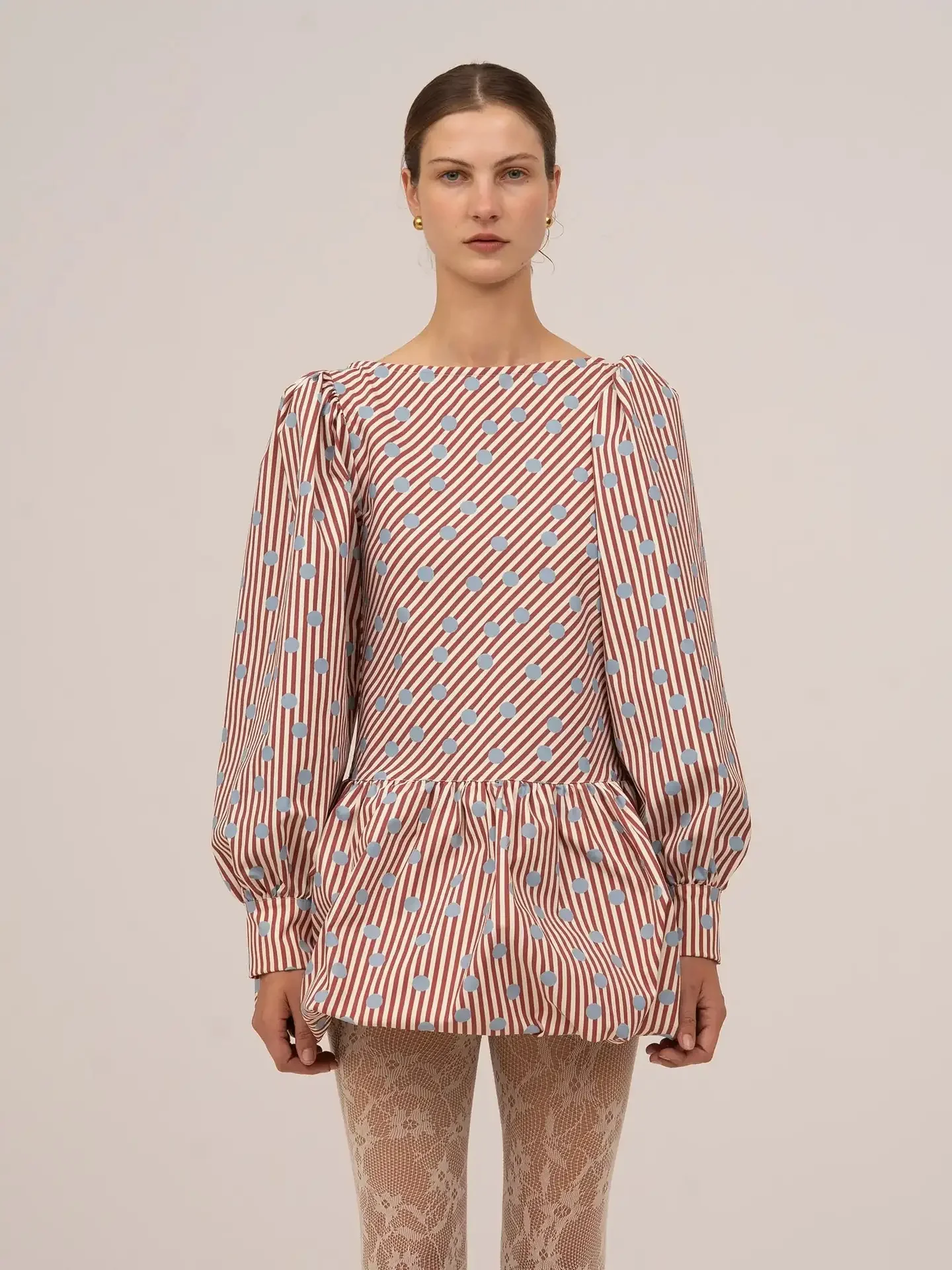 Vestido Mini De Rayas Rojas De Muñeca - Carmen Says