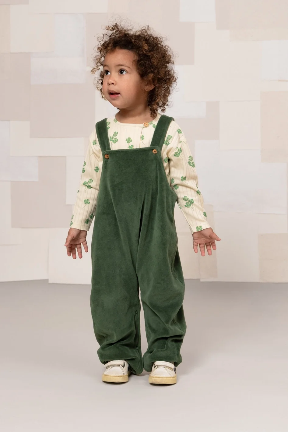 Studio Boheme Paris - Homer Velvet Overalls Green Cilantro