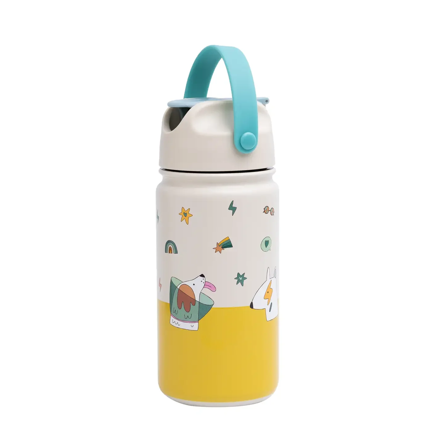 Insulated Stainless Steel Bottle For Kids Funky Dogs