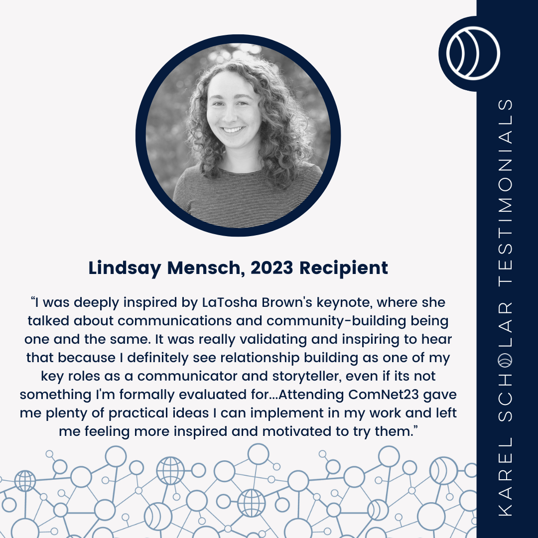 Karel Testimonials_2023 Recipient Lindsay Mensch.png