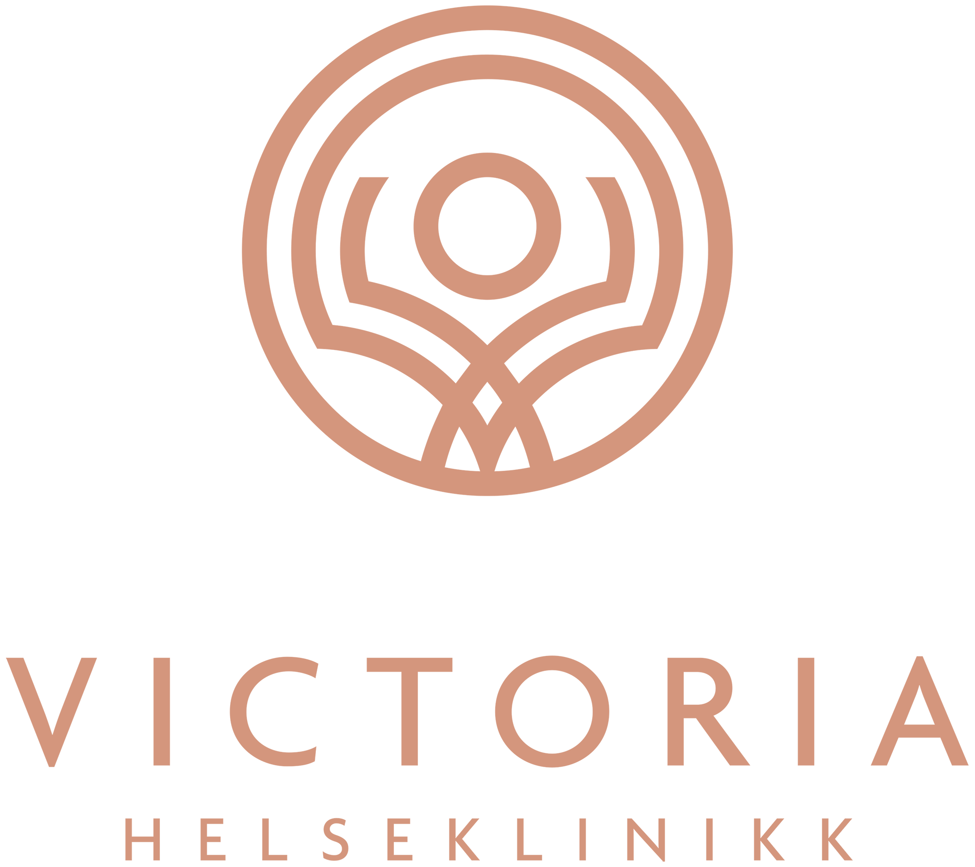 Victoria Helseklinikk logo designet av Bcom.