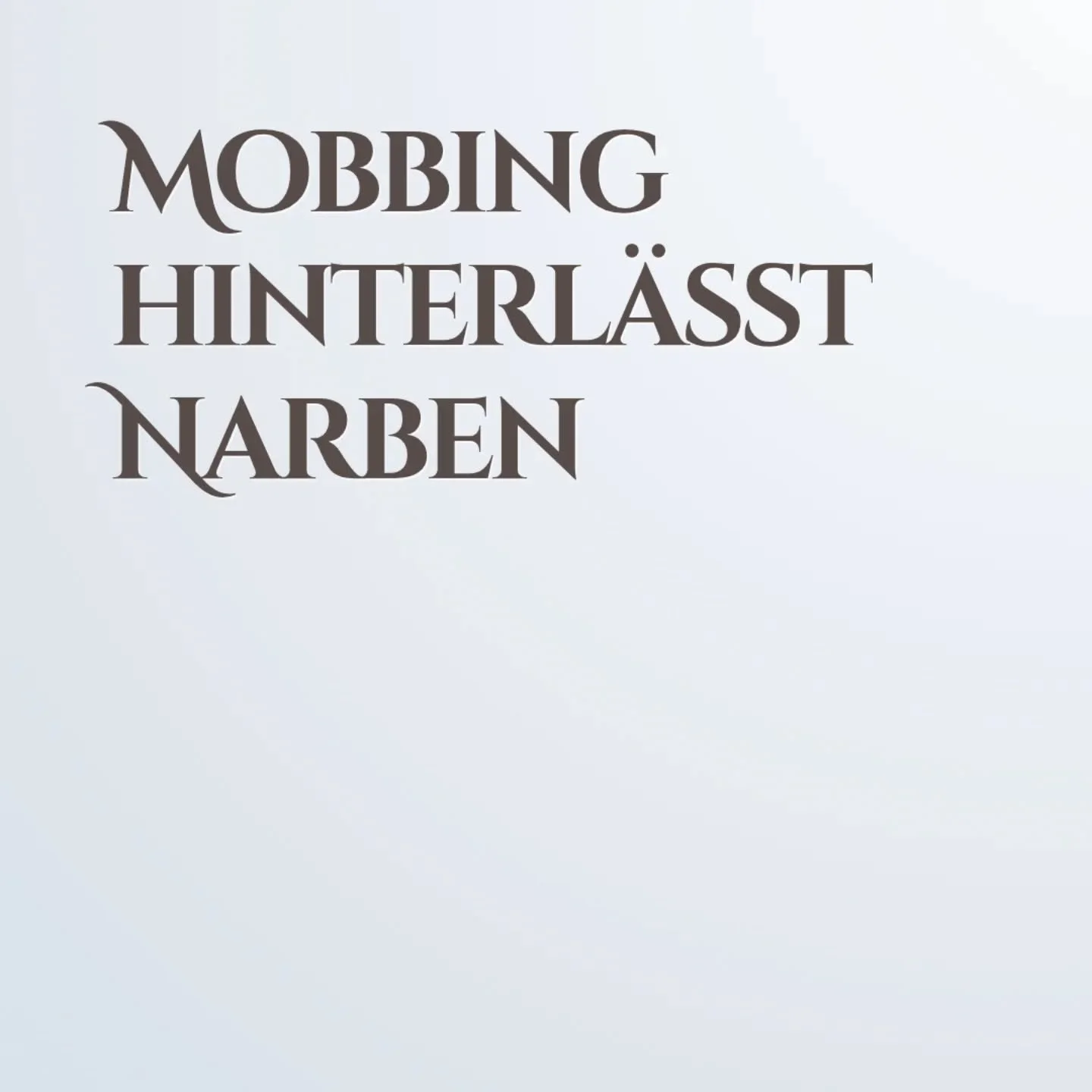 Manchmal f&uuml;hlt es sich an, als w&uuml;rdest du schreien- aber niemand h&ouml;rt dich. Als w&auml;rst du mitten unter Menschen - und trotzdem allein.

Vielleicht erlebst du gerade Ausgrenzung, Ablehnung, Missachtung und Mobbing. Vielleicht bist d