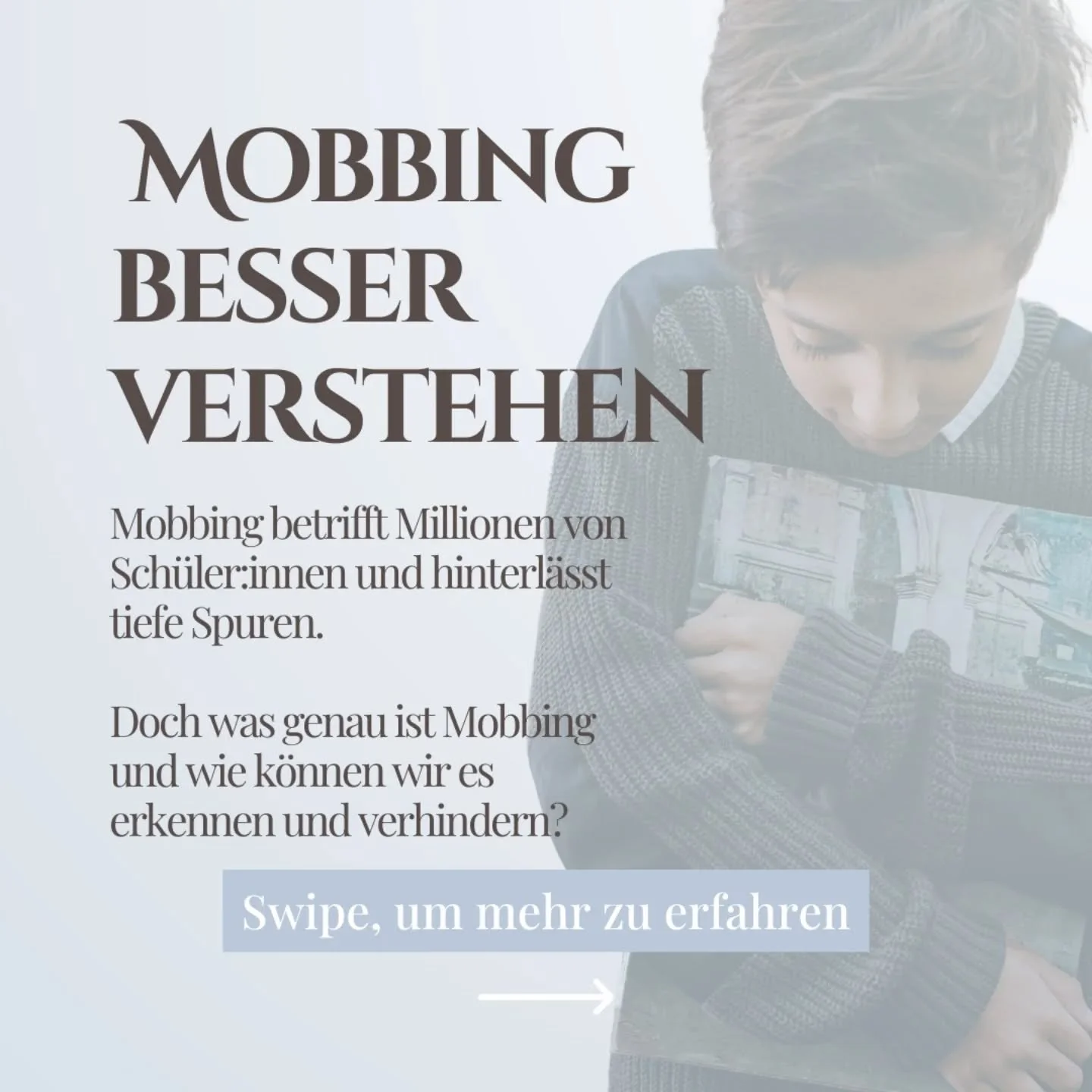 Mobbing besser verstehen &ndash; Wissen sch&uuml;tzt!

Mobbing ist kein harmloser Streit, sondern gezielte Gewalt &ndash; psychisch oder physisch. Es verletzt, isoliert und hinterl&auml;sst tiefe Narben. 😔

In diesem Beitrag erf&auml;hrst du:
👉 Was