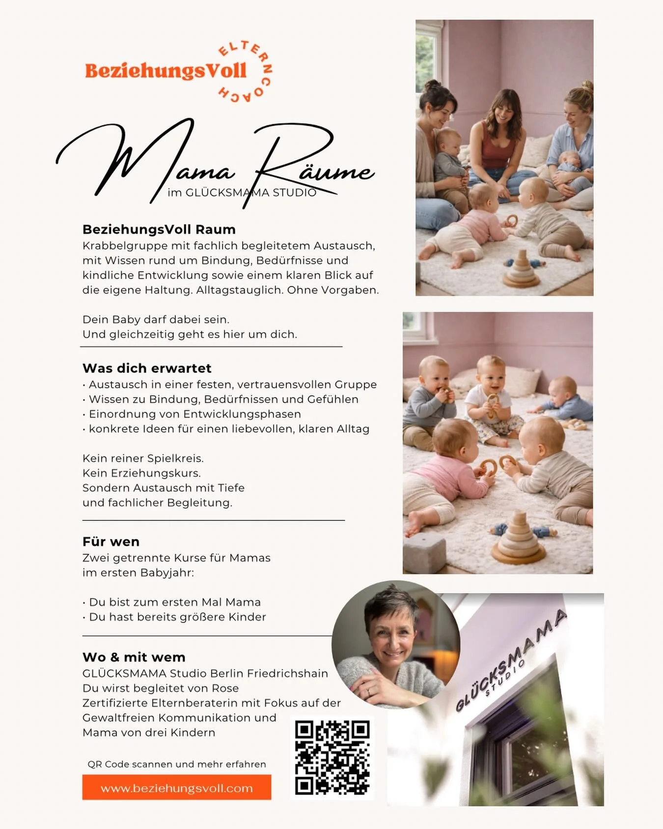 Es ist soweit, alles steht in den Startl&ouml;chern und ich k&ouml;nnte vor Freude h&uuml;pfen 🥹✨

Der BeziehungsVoll Raum f&uuml;r Mamas startet in Berlin Friedrichshain im @gluecksmamauniversum und dieses Projekt liegt mir so sehr am Herzen. Es is