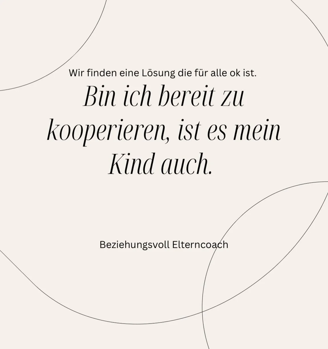 Kooperation entsteht nicht durch Druck oder Belohnung, sondern durch Beziehung. 🧡

Wenn ich ruhig bleibe, klar bin und offen f&uuml;r die Perspektive meines Kindes, entsteht N&auml;he. Auch mitten im ganz normalen Alltagschaos. 🌪️✨

Liebevolle F&uu