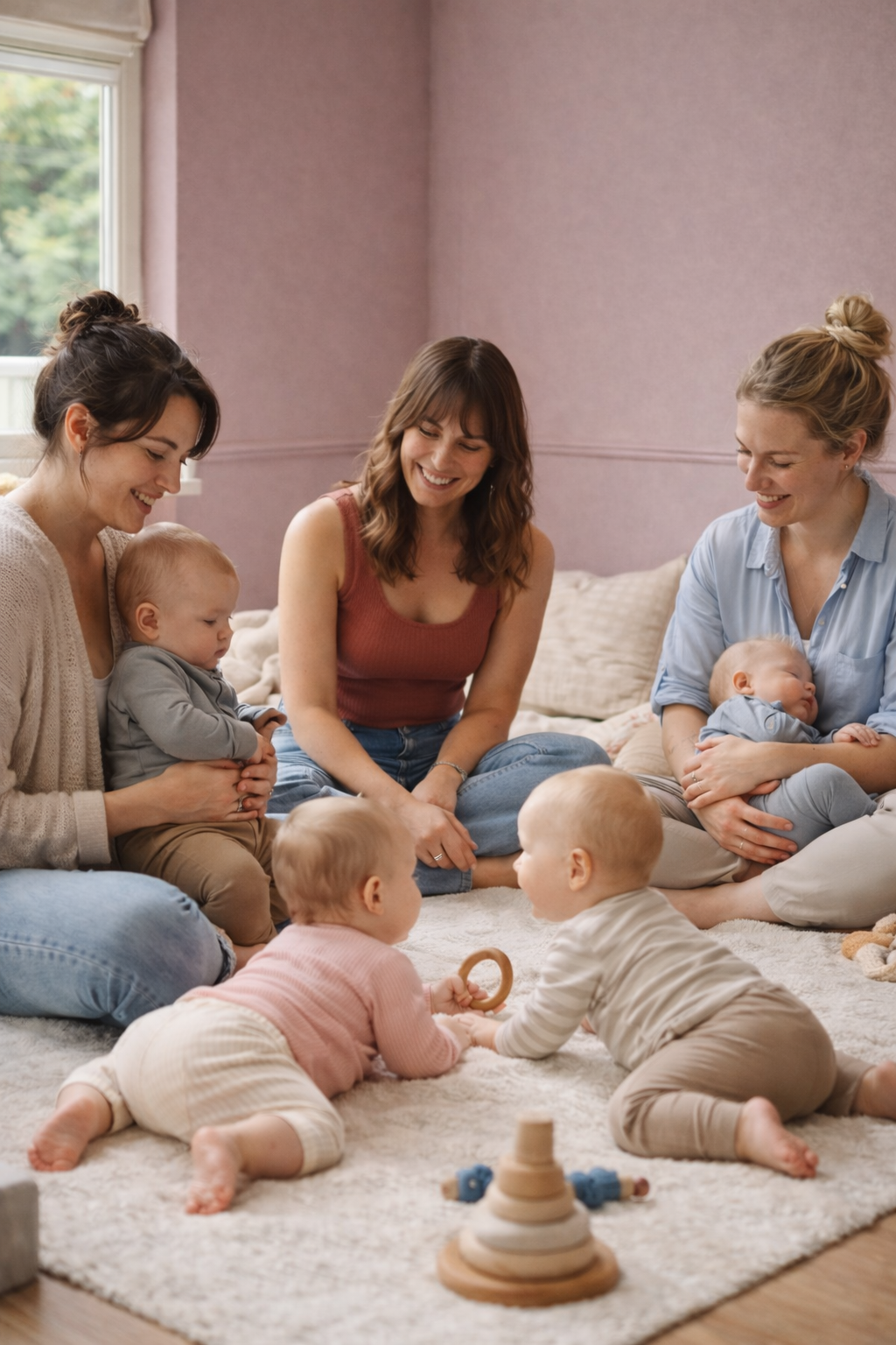Krabbelgruppe für Mamas mit ihrem ersten Baby