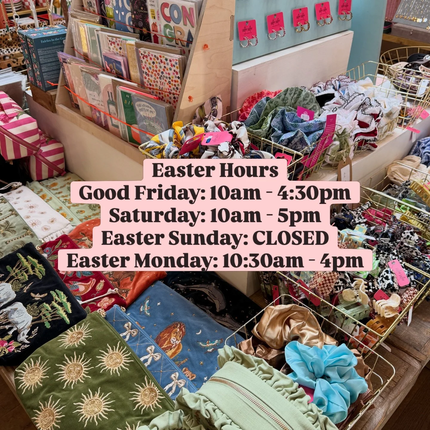 It&rsquo;s nearly time for a long weekend!! Easter Opening Hours 🐣✨🌞🌀

#easterhours #sistersister #cotswoldlife #cotswolds #stowonthewold