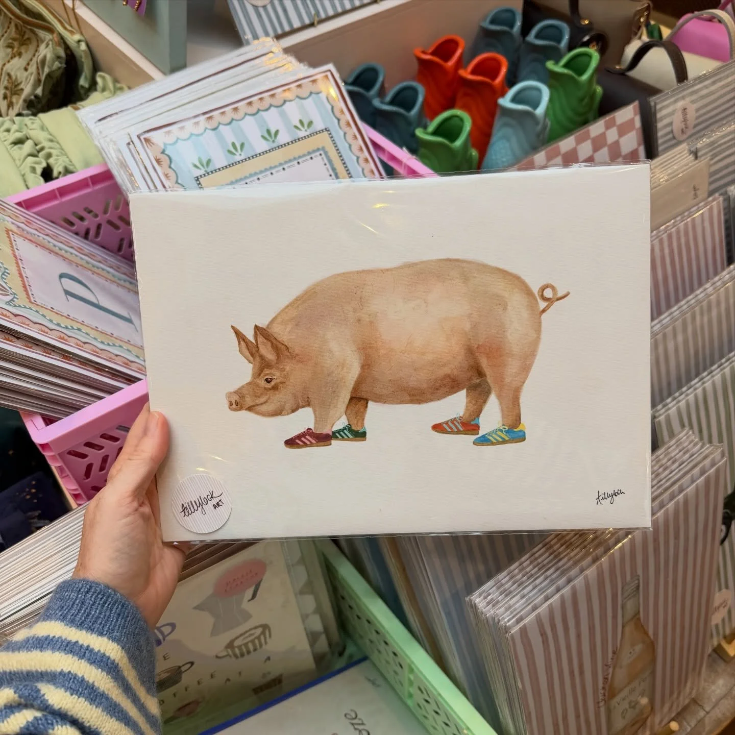 We&rsquo;ve done a HUGE order with our gal @tillylockart lots of your favourite prints restocked + new release prints now in store 🐖✨