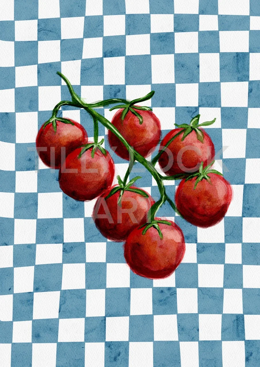 Tilly Lock Tomato A4 Print
