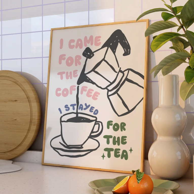 A4 For the Tea Kitchen Print