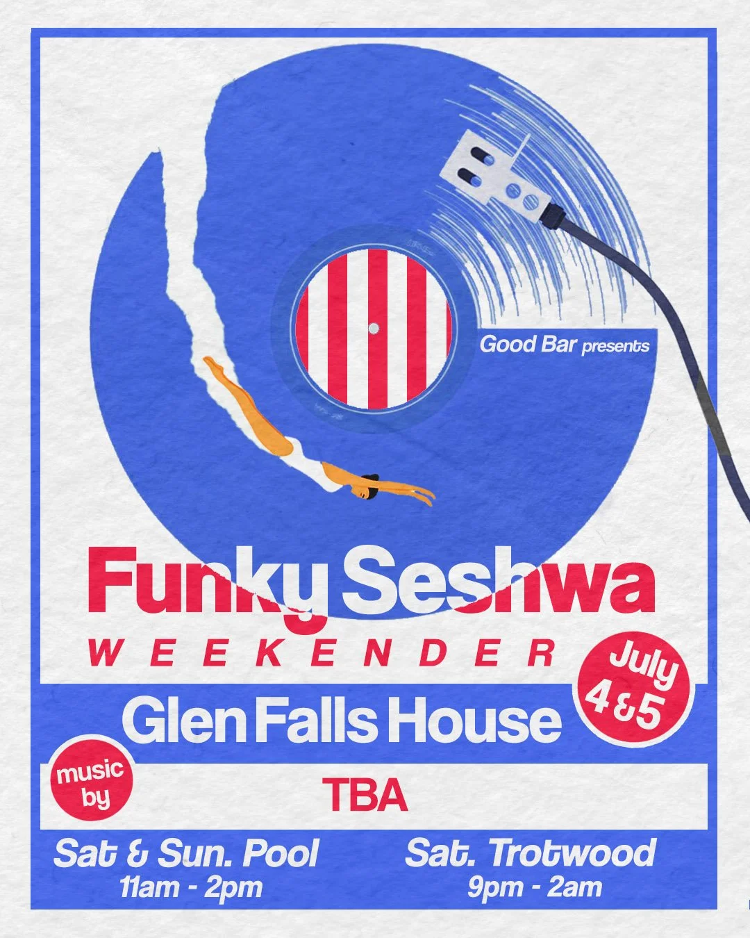 Swim Club w/ Good Bar at Glen Falls House