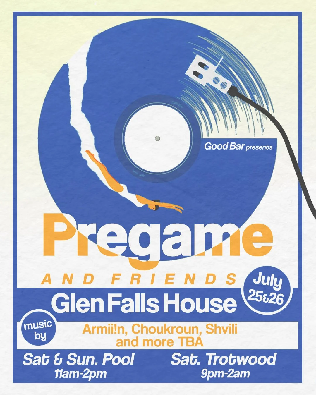 Swim Club w/ Good Bar at Glen Falls House