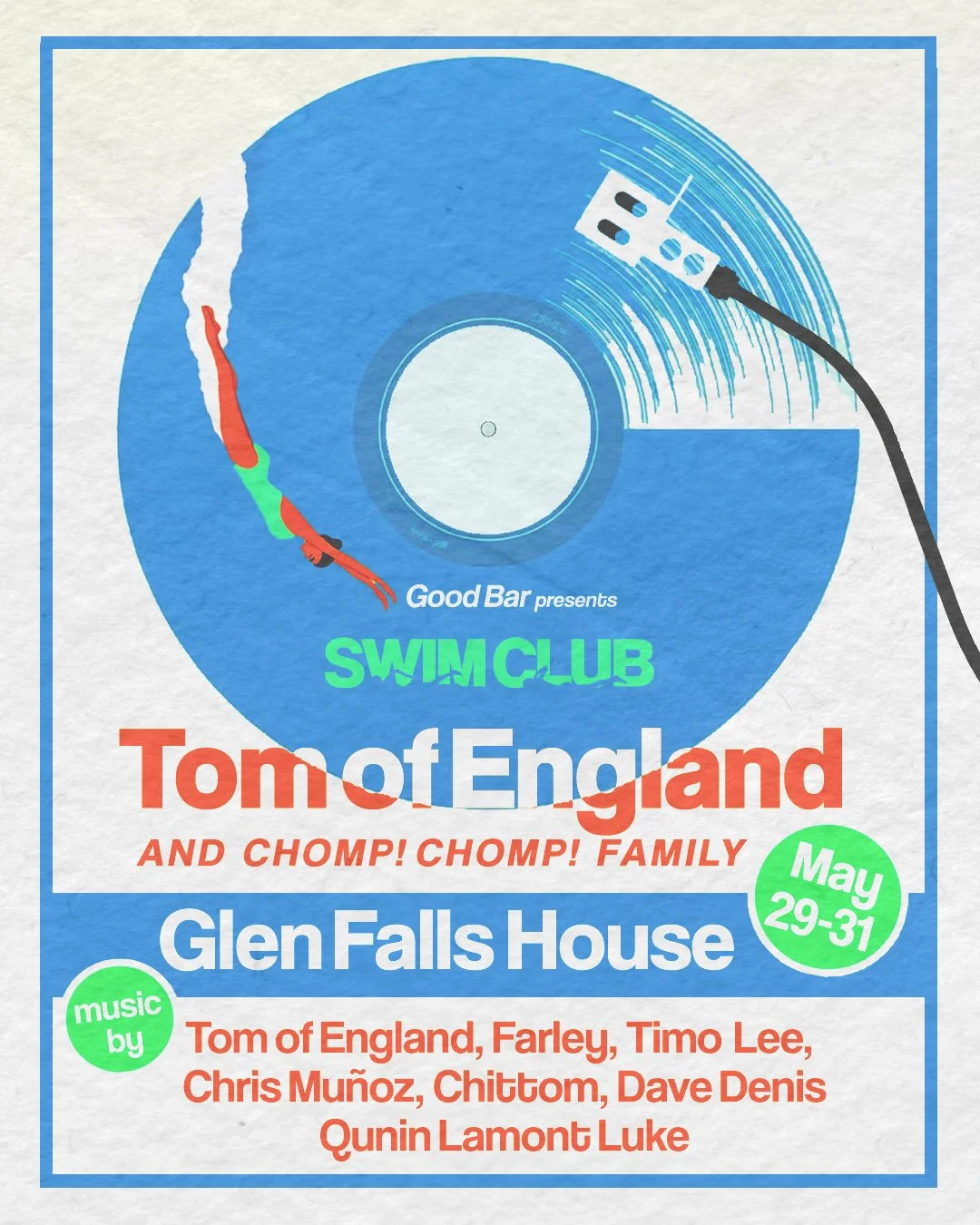 SWIM CLUB w/ Good Bar at Glen Falls House