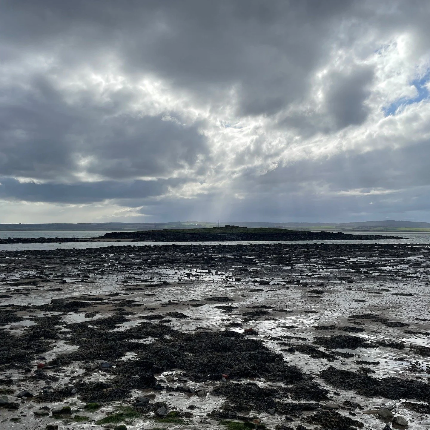 Lindisfarne skies; where the light breaks in.
