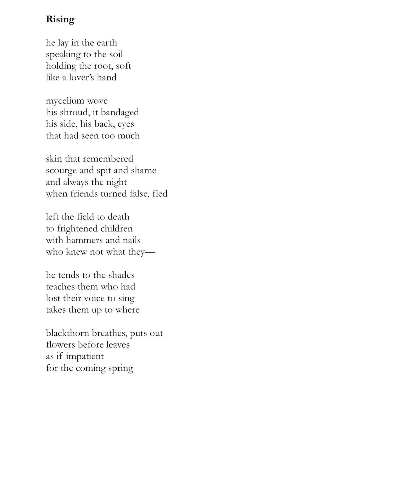 Here&rsquo;s my runners up poem, &lsquo; Rising&rsquo;, from the @wirralpoetryfestival open competition.