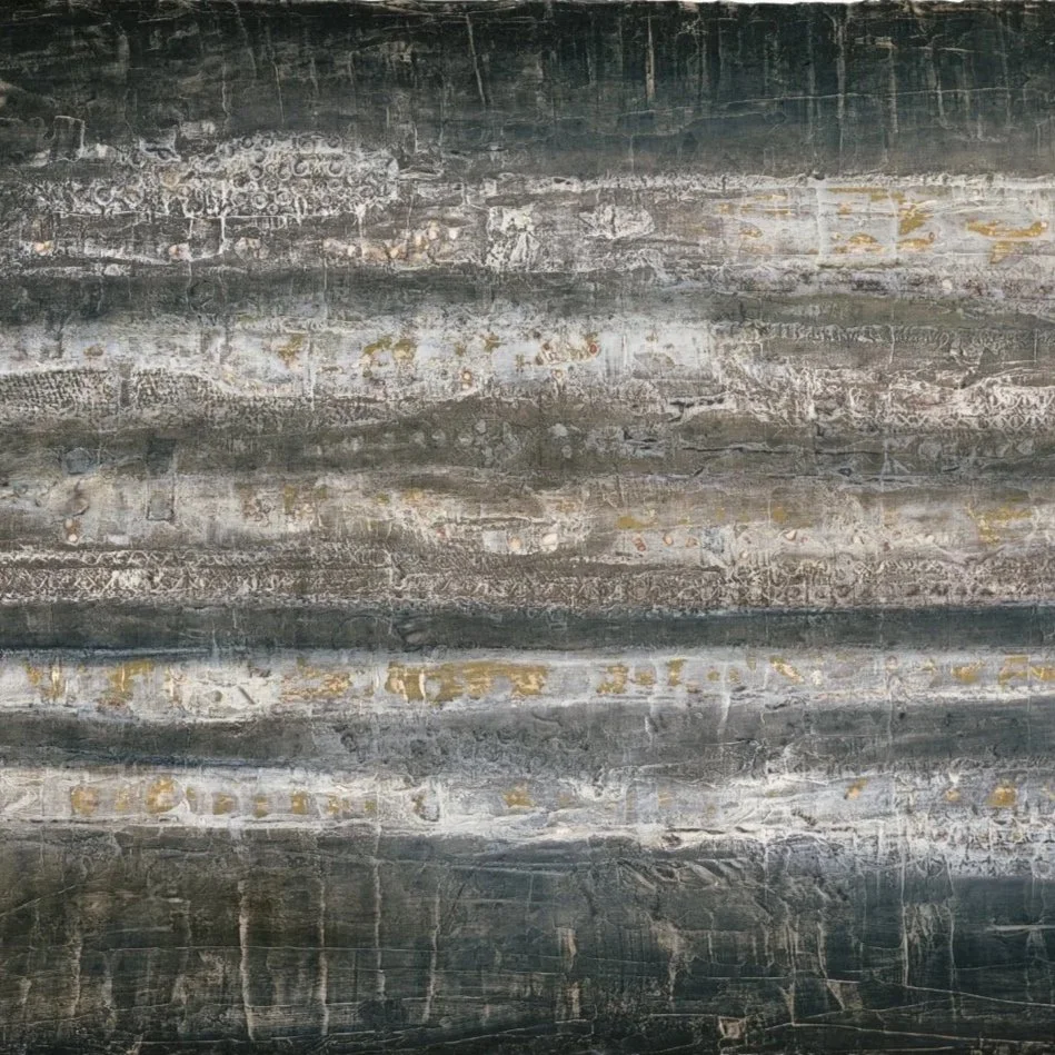 Fragment of Prelude #8 Mixed Media Painting by John Worth (Copy)