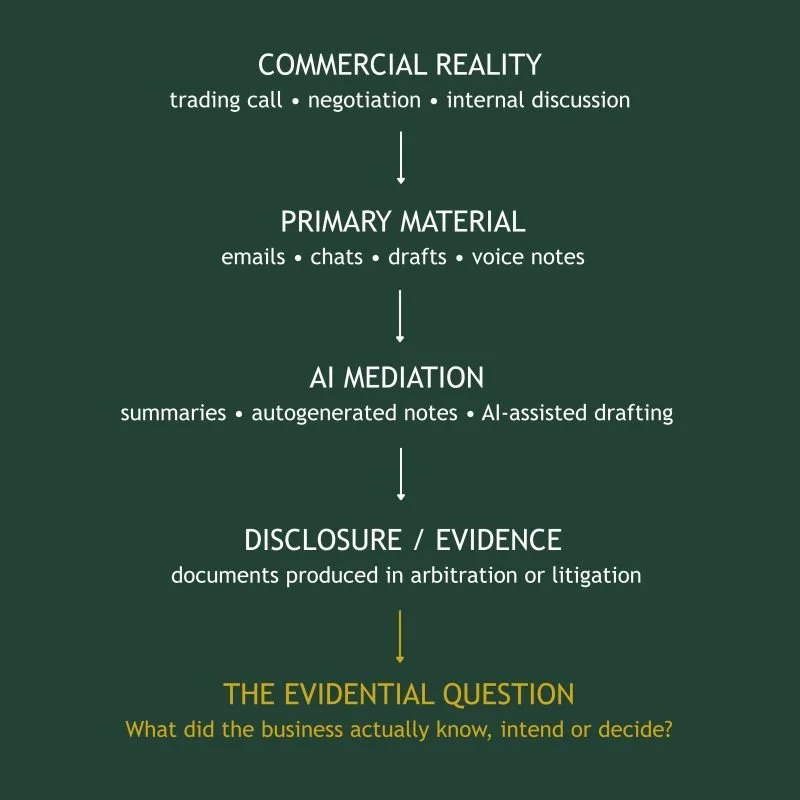 When Documents in Evidence No Longer Reflect Human Thought