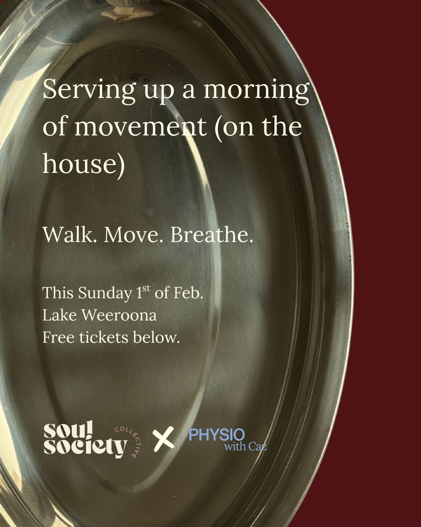 I&rsquo;m coming out of Pilates teacher retirement! 🤸&zwj;♀️ 

Beyond excited to be teaming up with @soulsociety_collective to deliver this free community event!

We&rsquo;ll kick things off with a stroll, followed by mat Pilates (hosted by yours tr