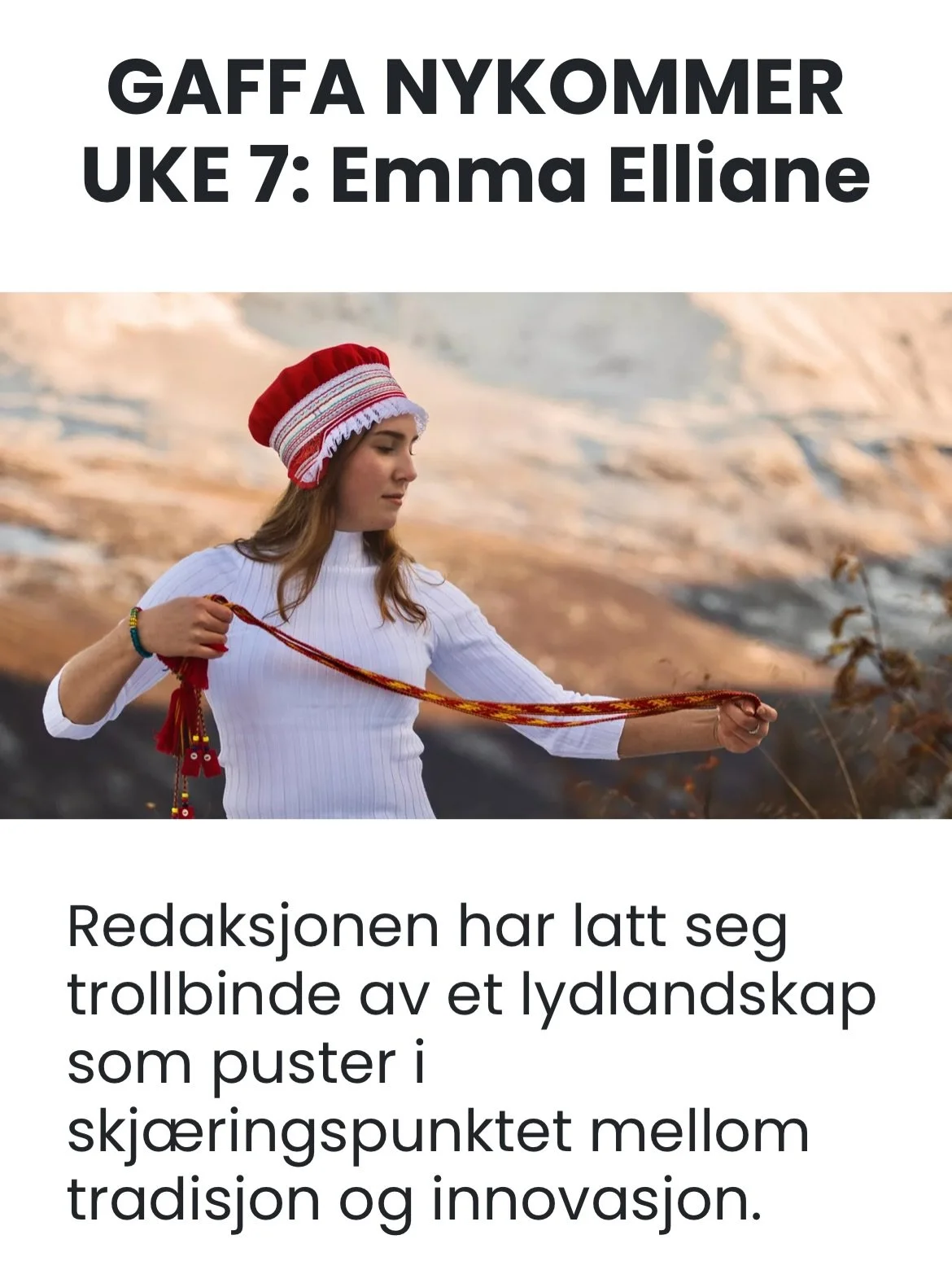 Speechless😳 Ollu giitu/ Tusen takk @gaffa_no !!

Link til hele artikkelen i bio!

😭🤯🥹🥰🙏🏼😳