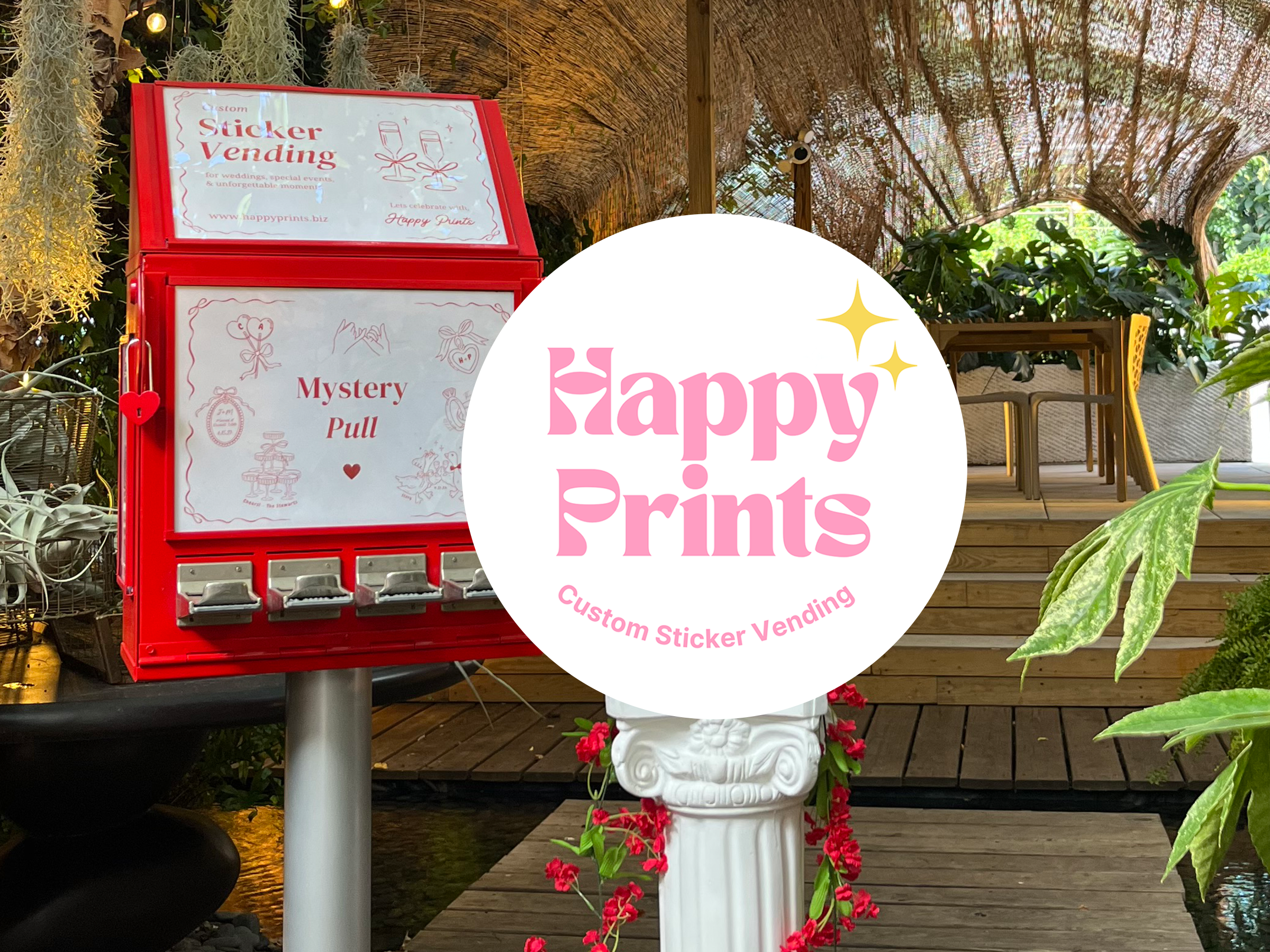 Happy Prints Sticker Vending Machine