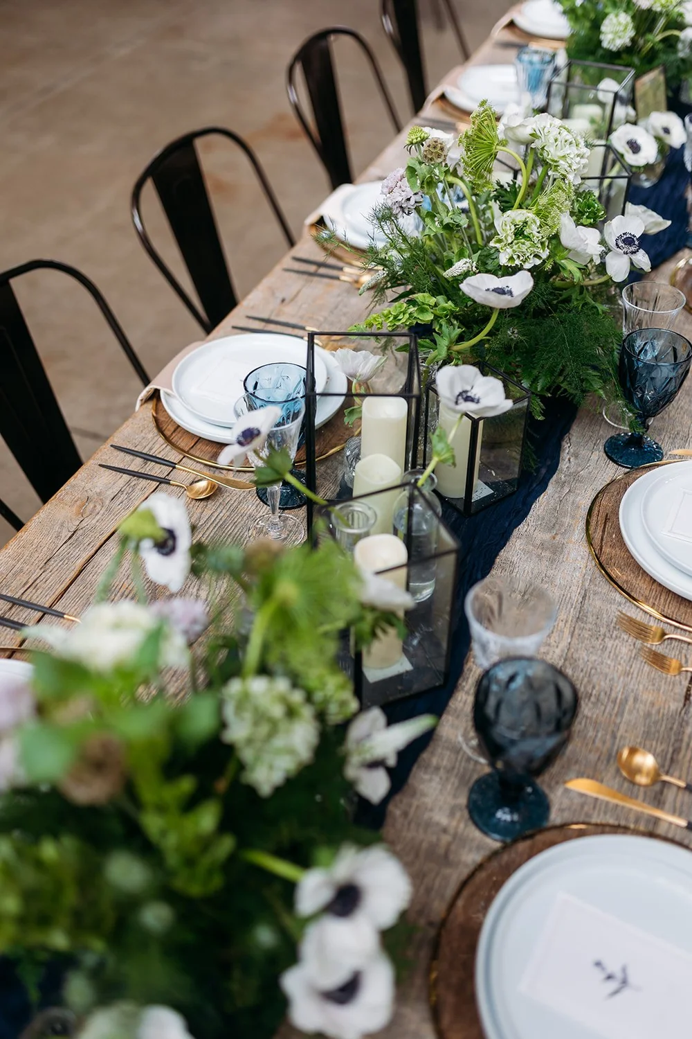 Immersive wedding design inside Philadelphia Distilling Company