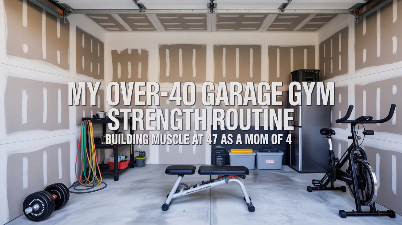 My Over-40 Garage Gym Strength Routine: Building Muscle at 47 as a Mom of 4