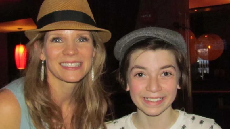 Nicky with Kelli O'Hara. The King and I at Lincoln Center Theater.