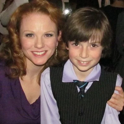 Nicky with Jennifer Hope Wills at The Music Man Walnut Street Theater.