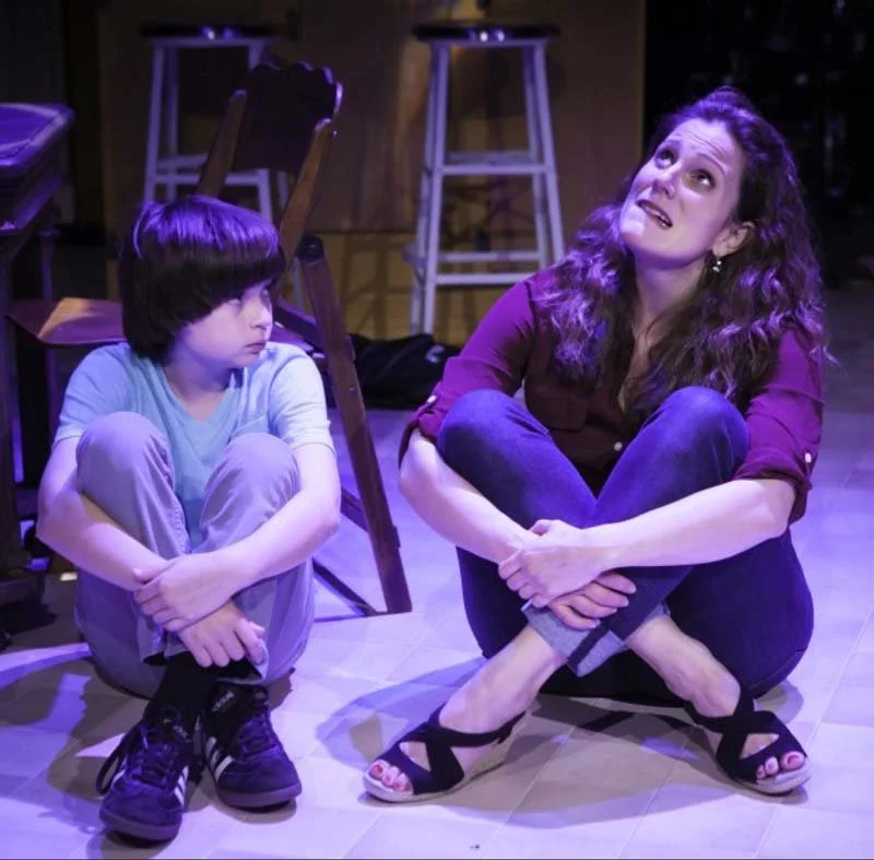 Nicky with Kristy Cates in The Crack in the Ceiling. Photo by Andrew Barry Fritz.