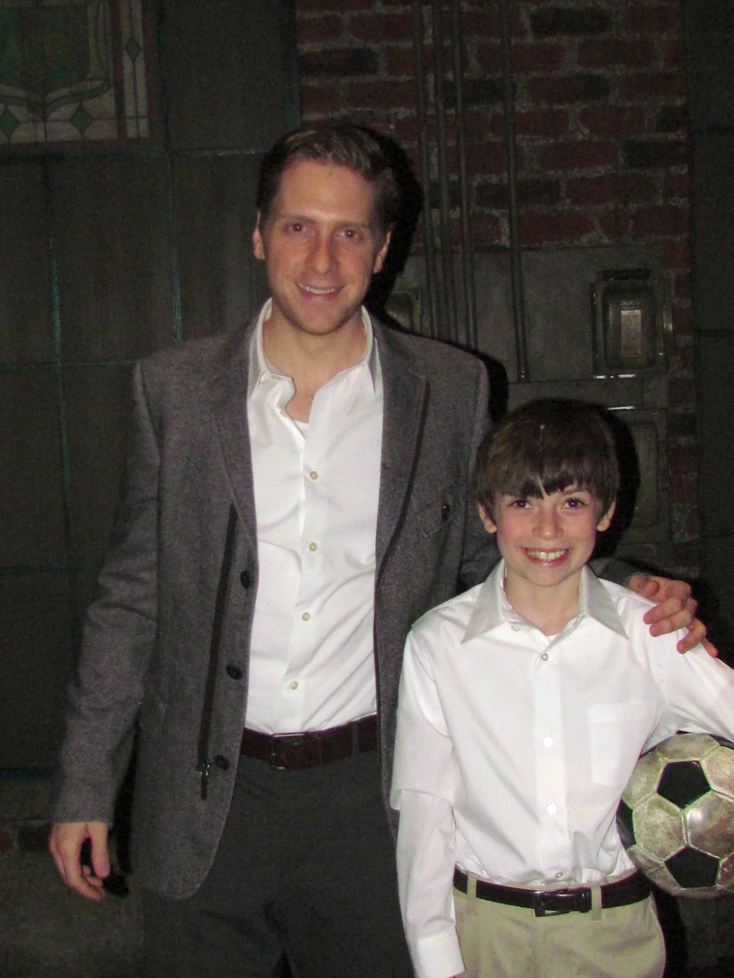 Nicky with Andy Kelso in Kinky Boots.