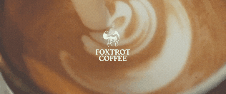 Social media management and brand identity for Foxtrot Coffee shop