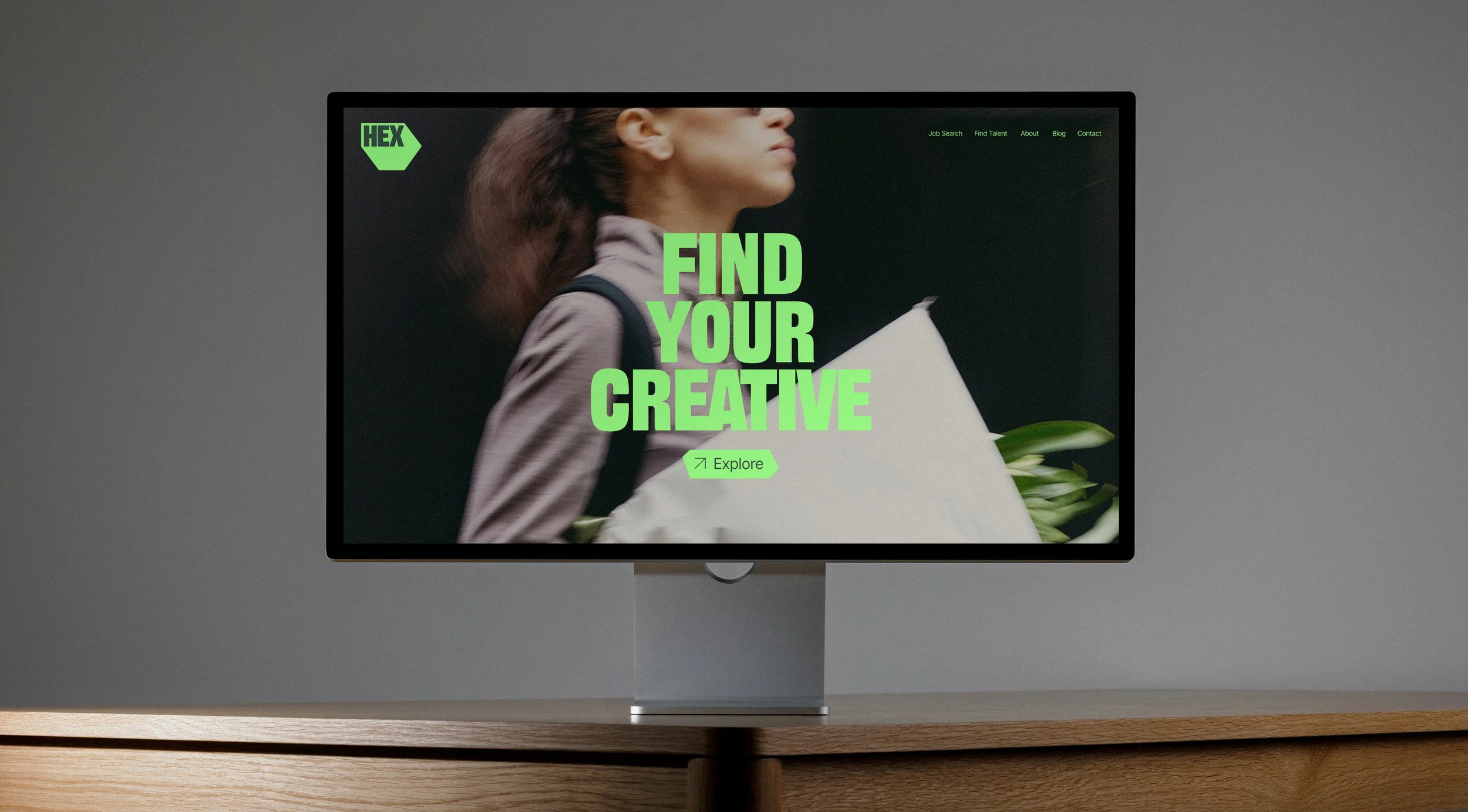 Recruitment agency website mockup