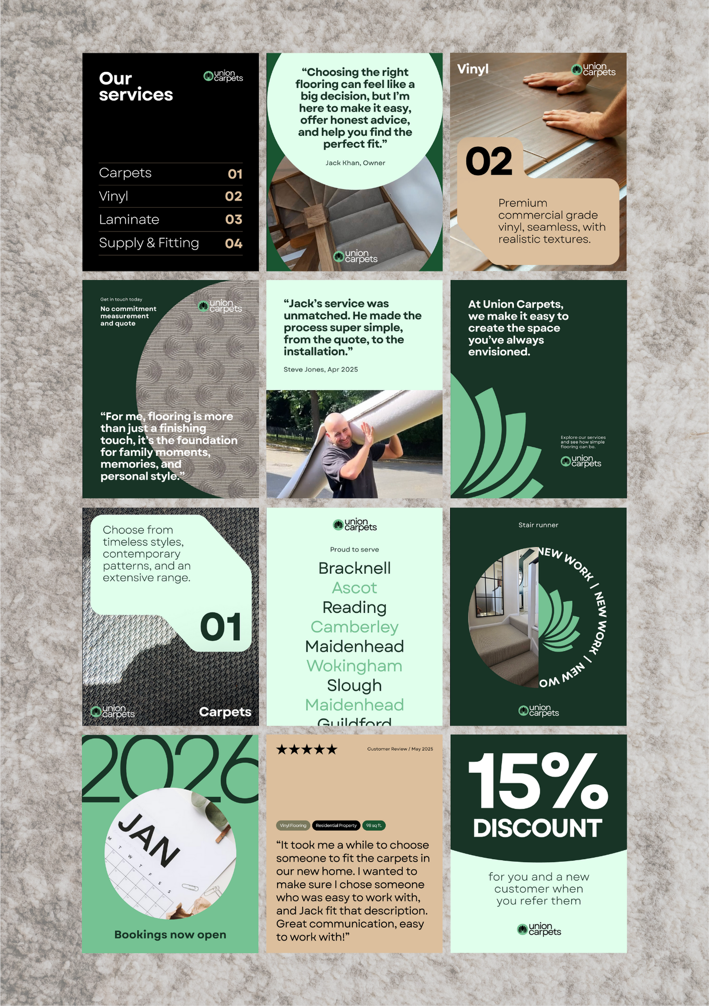 Skilled trade social media templates